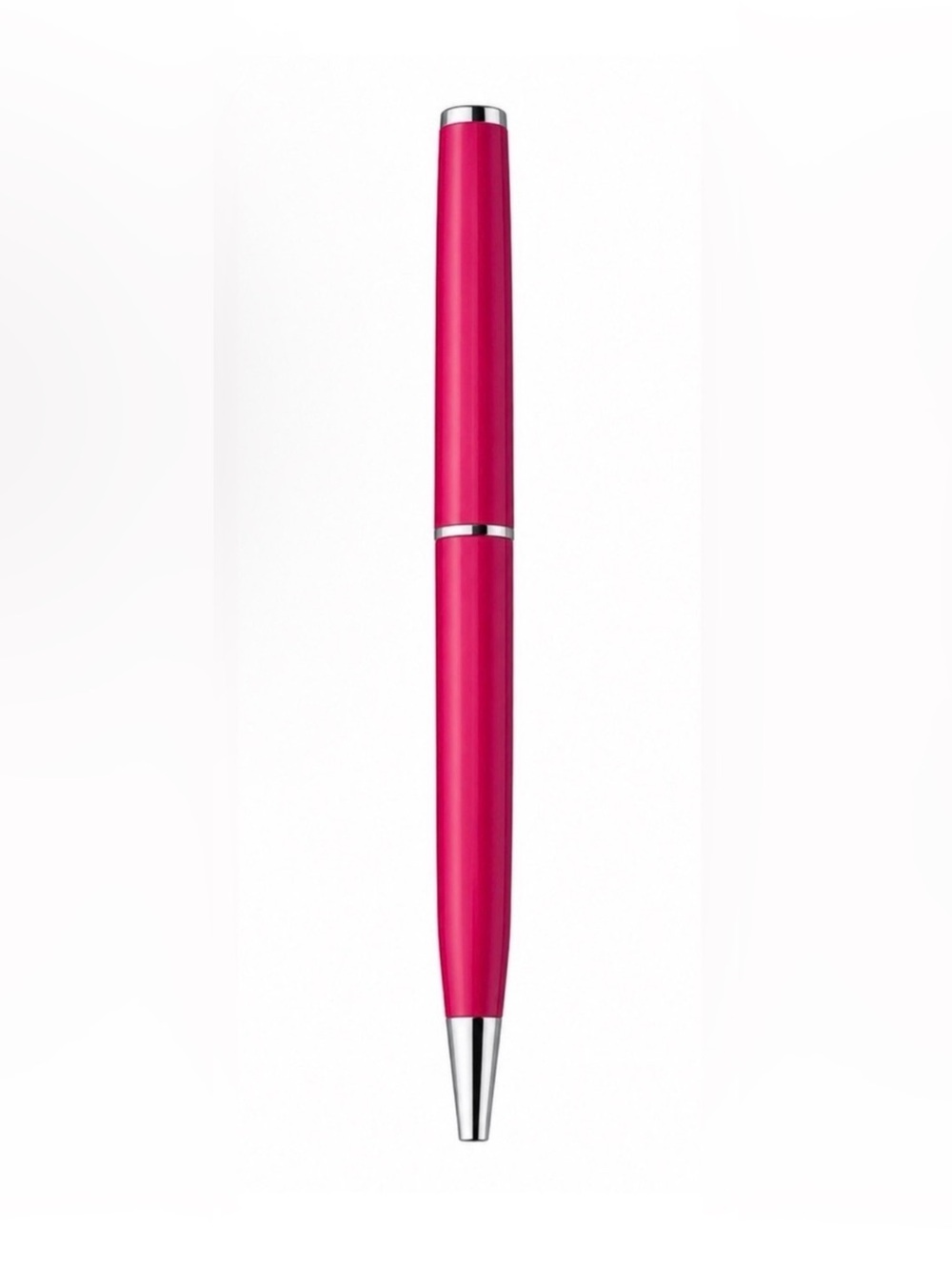 Coach Hot Pink Metal Pen with Silver Accents
